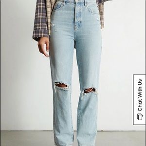 PacSun Distressed High Rise Dad Jeans